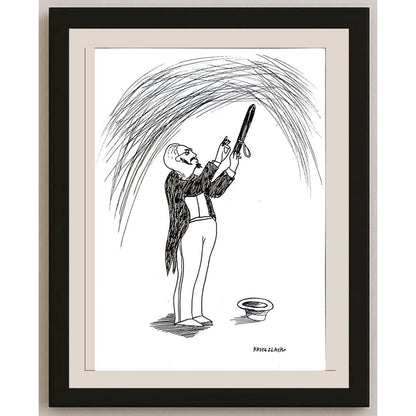 Zlatko Krstevski 29x21cm Orijinal Karikatür BOD04082