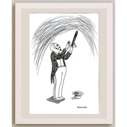 Zlatko Krstevski 29x21cm Orijinal Karikatür BOD04082