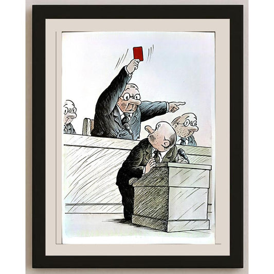 Jurij Kasabukin 29x21cm Orijinal Karikatür BOD04086