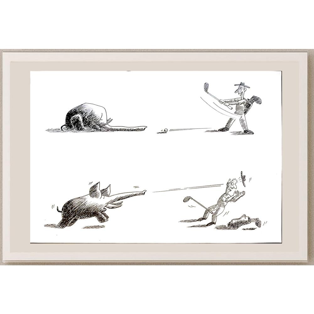 Ye Ting 26x20cm Orijinal Karikatür BOD04087