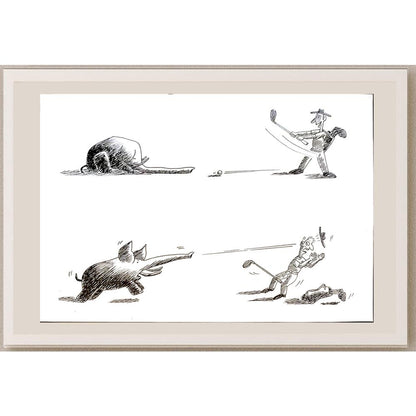 Ye Ting 26x20cm Orijinal Karikatür BOD04087