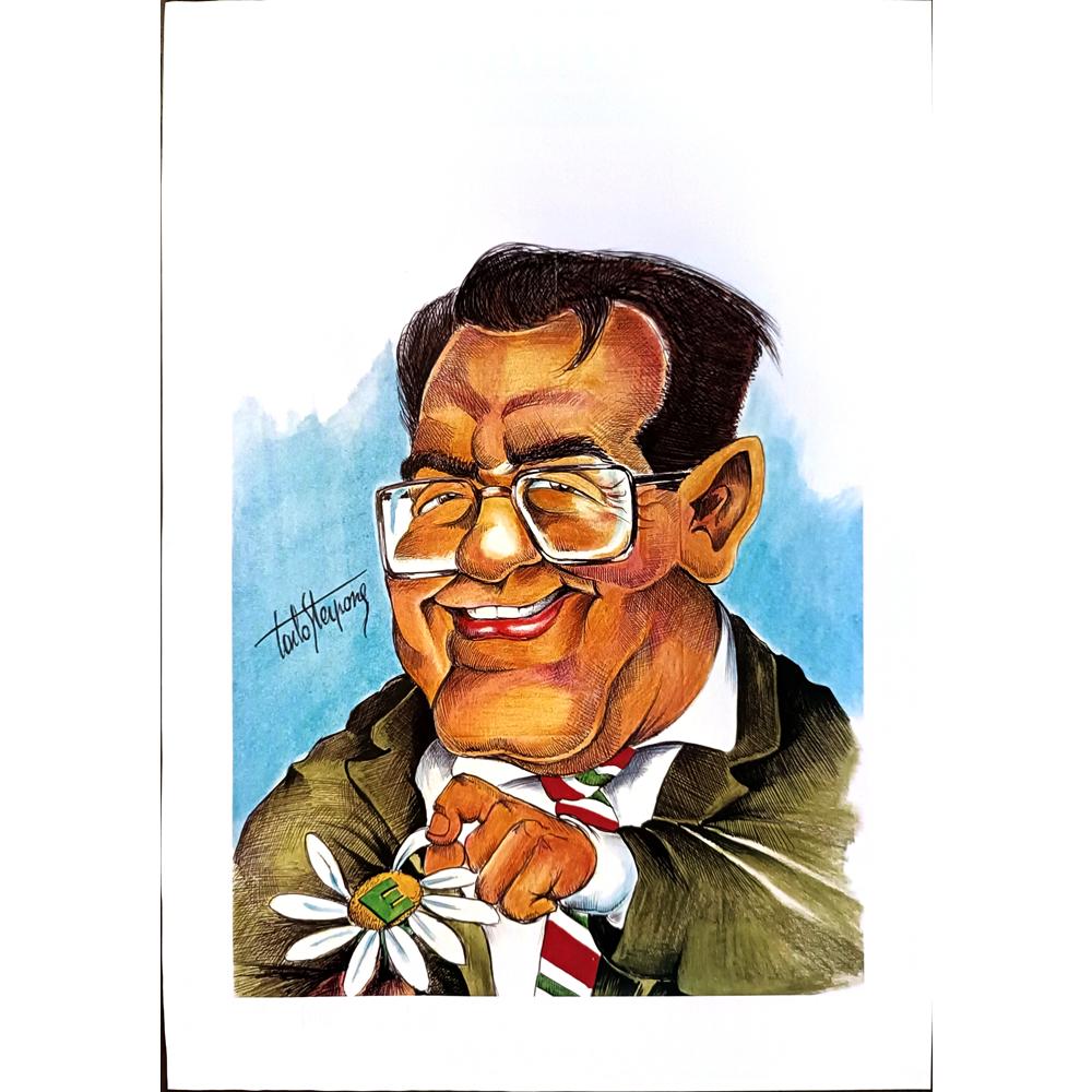 Carlo Sterpone 29x21cm Orijinal Karikatür BOD04088