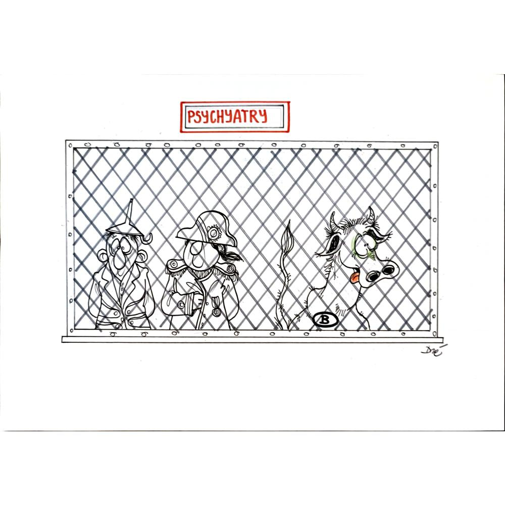 Mathye Dre 29x21cm Orijinal Karikatür BOD04089