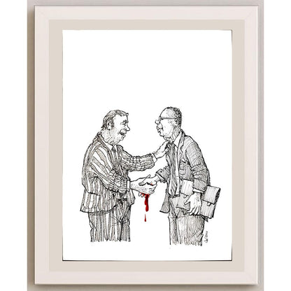 Luc Vernimmen 33x25cm Orijinal Karikatür BOD04092