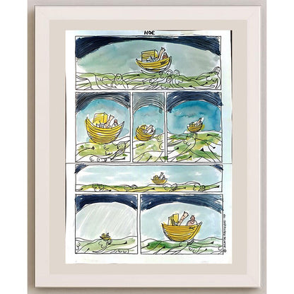 Zlatko Krstevski 35x25cm Orijinal Karikatür BOD04093
