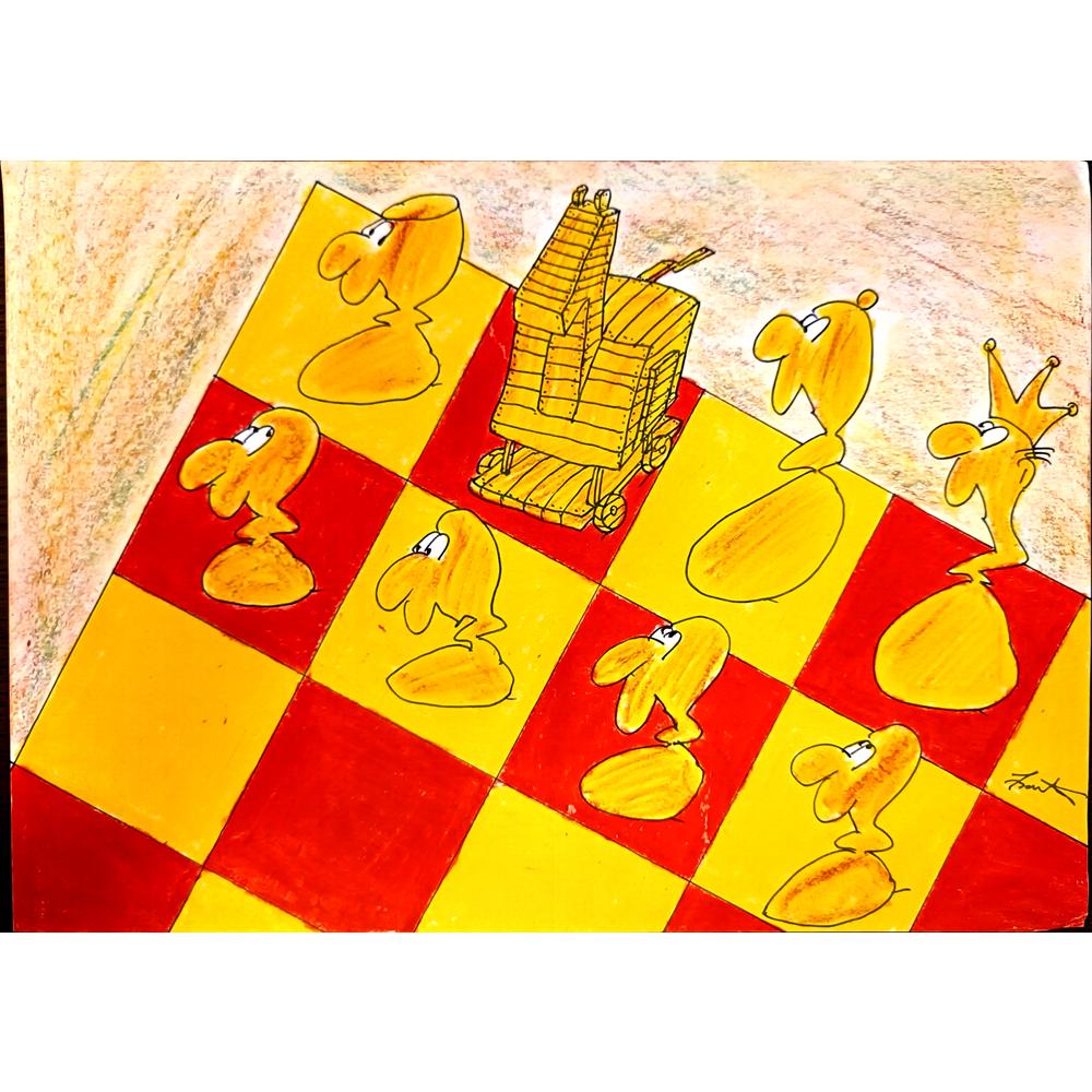 Bartis Silviu 29x21cm Orijinal Karikatür BOD04096