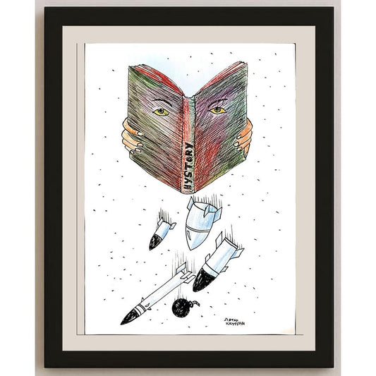 Goran Krstevski 29x21cm Orijinal Karikatür BOD04100