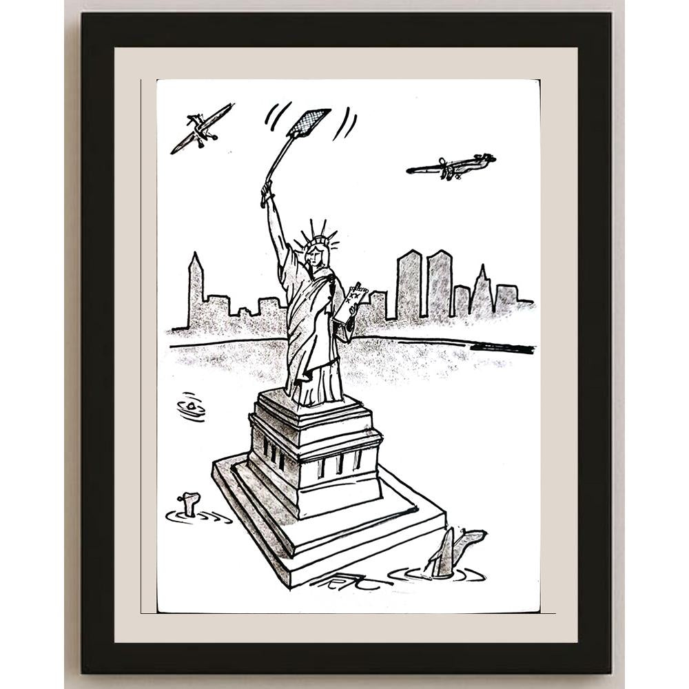 Frantisek Kratochvil 29x21cm Orijinal Karikatür BOD04110