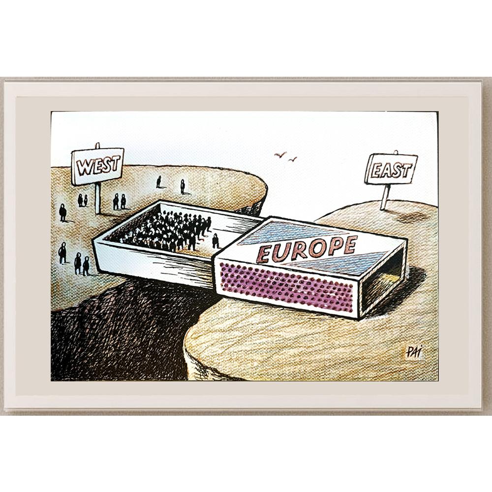 Julian Pena Pai 29x21cm Orijinal Karikatür BOD04112