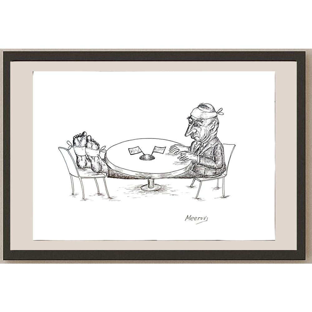 Meerov Vladimir 33x23cm Orijinal Karikatür BOD04114