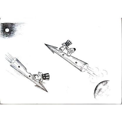 Yosef Fayer 33x23cm Orijinal Karikatür BOD04117