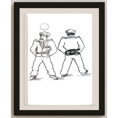 Yosef Fayer 33x23cm Orijinal Karikatür BOD04118