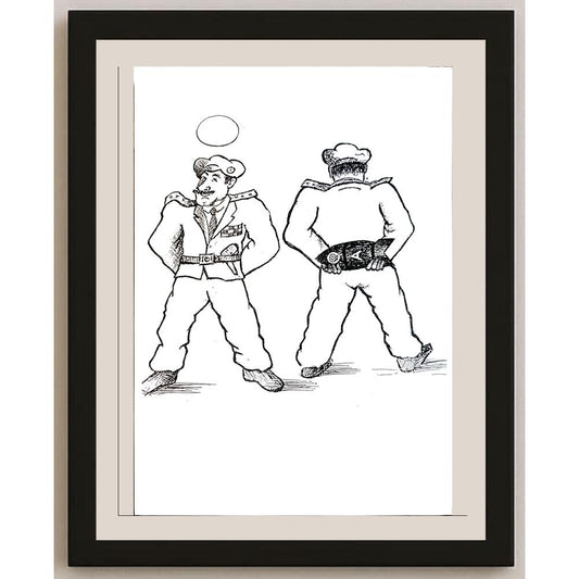 Yosef Fayer 33x23cm Orijinal Karikatür BOD04118