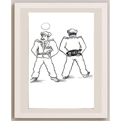 Yosef Fayer 33x23cm Orijinal Karikatür BOD04118
