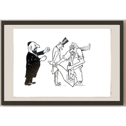 Yosef Fayer 33x23cm Orijinal Karikatür BOD04119