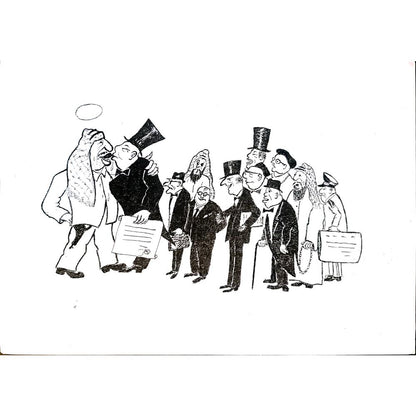 Yosef Fayer 33x23cm Orijinal Karikatür BOD04121