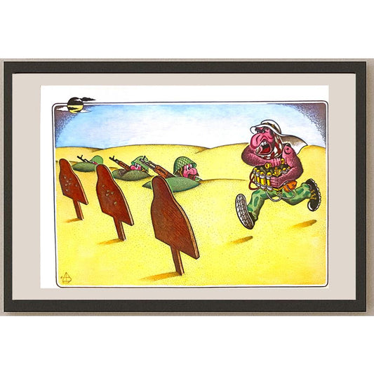 Vansovich Andrey 43x30cm Orijinal Karikatür BOD04122