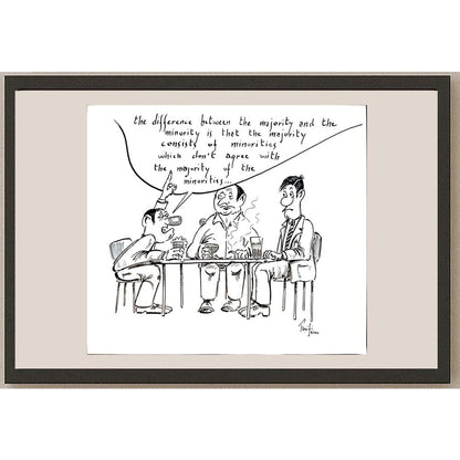 Bossens Philippe 28x25cm Orijinal Karikatür BOD04126