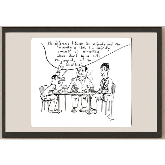 Bossens Philippe 28x25cm Orijinal Karikatür BOD04126