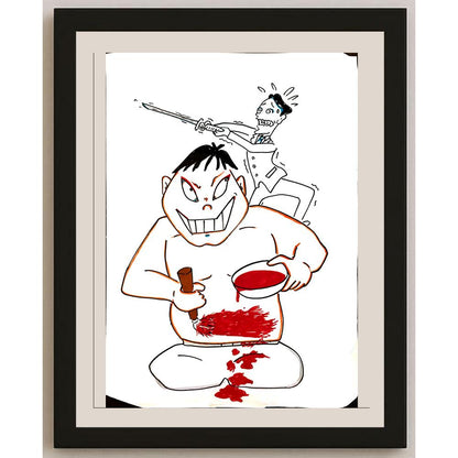 Kayoko Sugama 38x28cm Orijinal Karikatür BOD04129