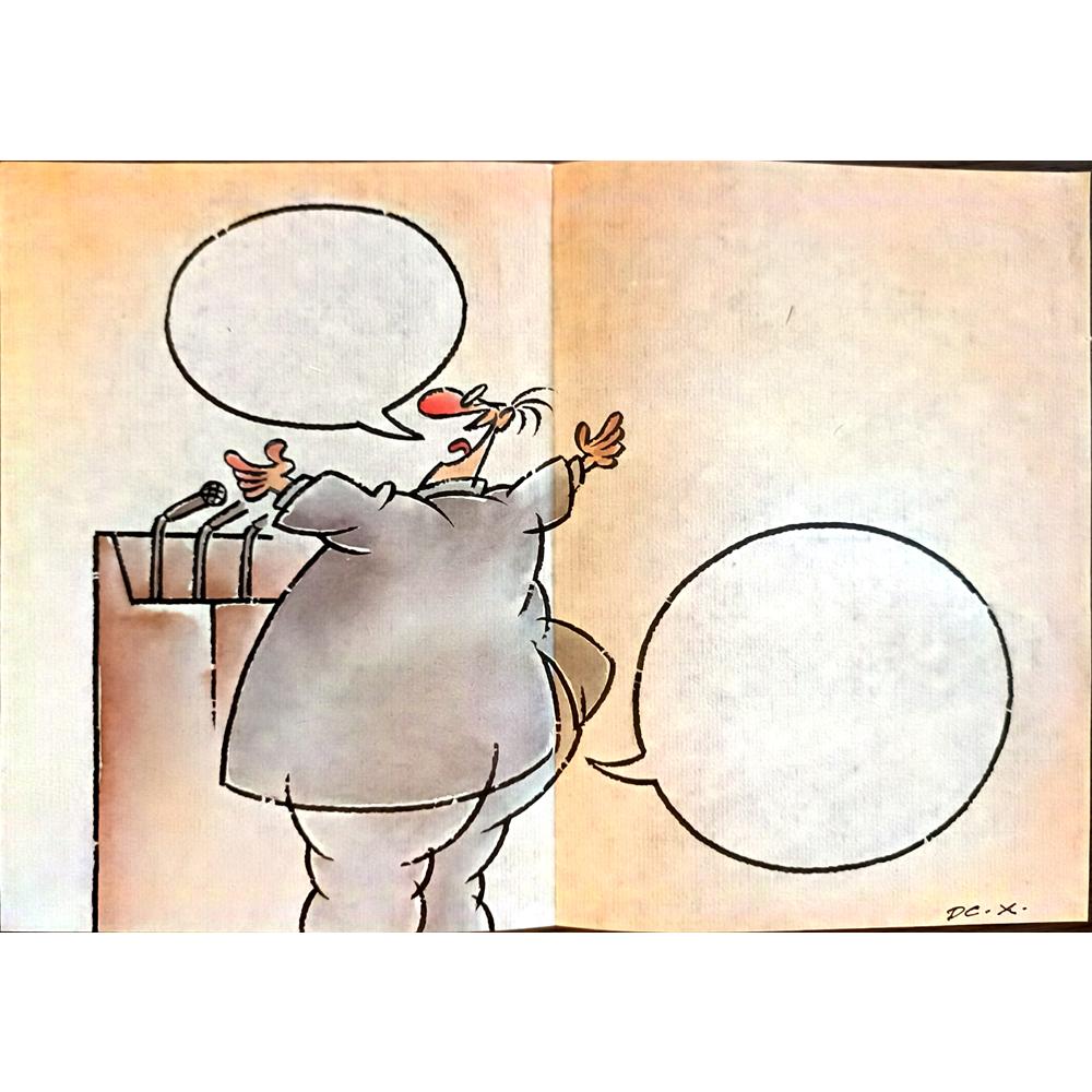 Dachuan Xia 29x21cm Orijinal Karikatür BOD04130