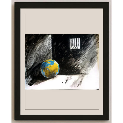 Stojan Dechev 35x25cm Orijinal Karikatür BOD04134