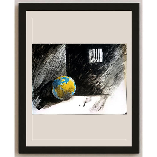 Stojan Dechev 35x25cm Orijinal Karikatür BOD04134