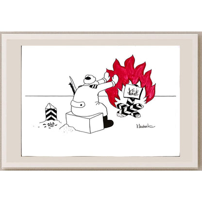Dmitriy Skazhenik 29x21cm Orijinal Karikatür BOD04136