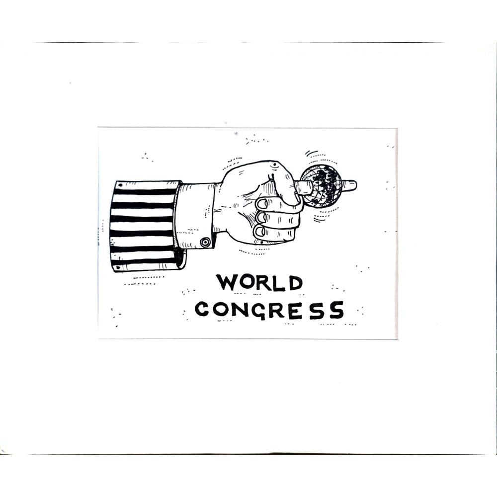 Vladimir Kuba 17x12cm Orijinal Karikatür BOD04137