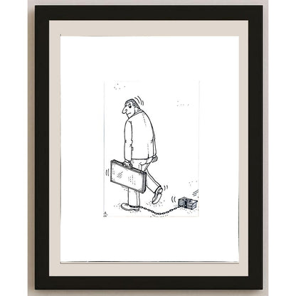 Vladimir Kuba 17x12cm Orijinal Karikatür BOD04138