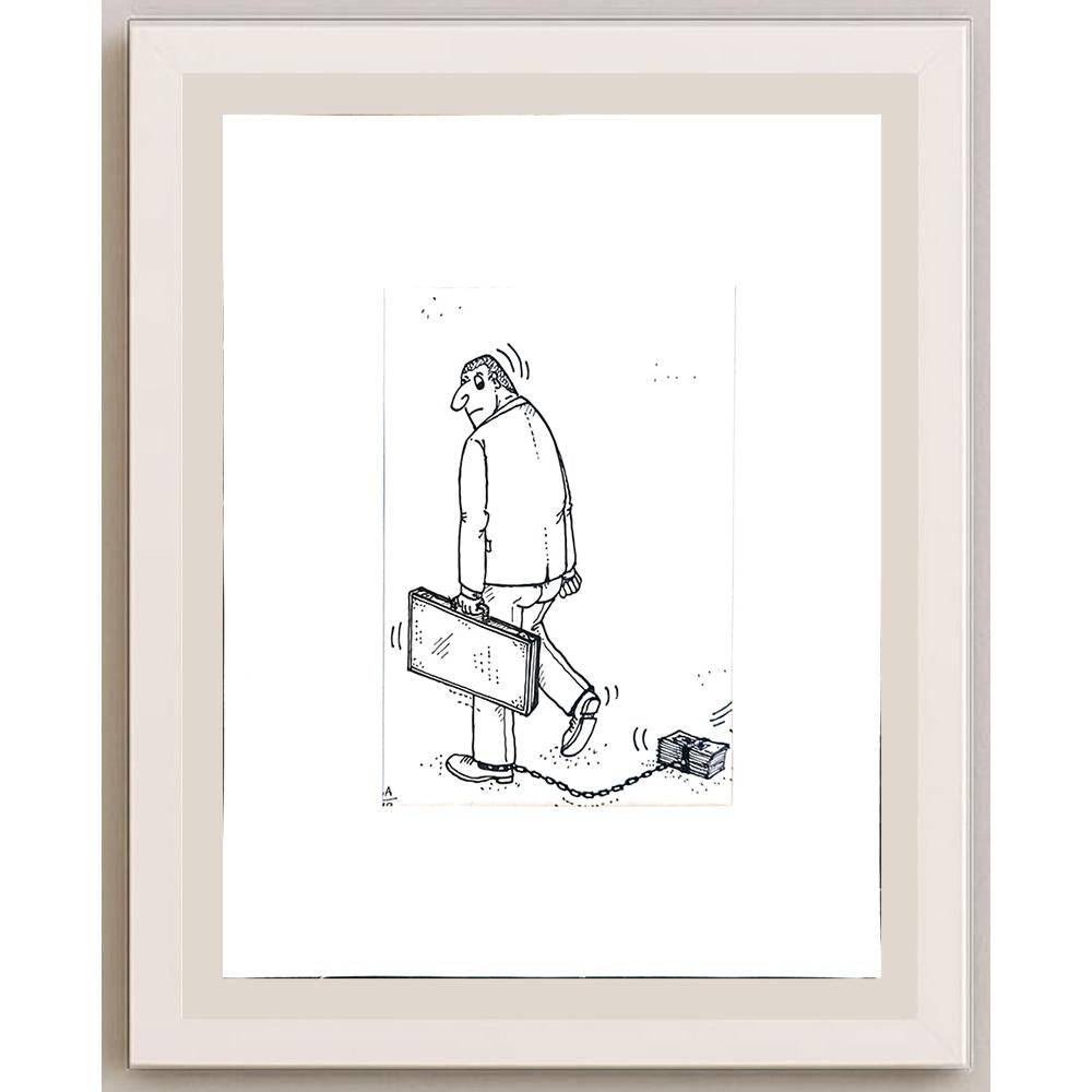 Vladimir Kuba 17x12cm Orijinal Karikatür BOD04138