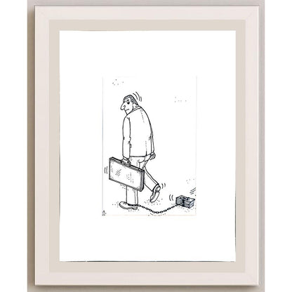 Vladimir Kuba 17x12cm Orijinal Karikatür BOD04138