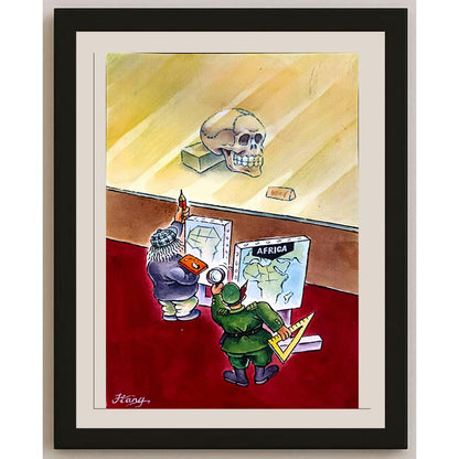 Jiang Lidong 28x18cm Orijinal Karikatür BOD04140
