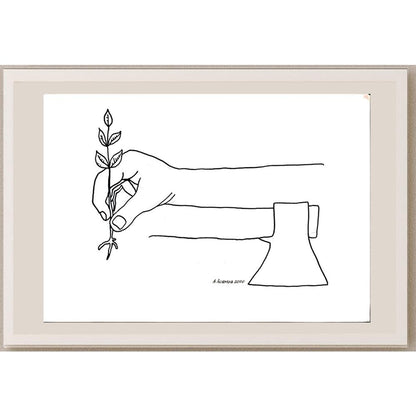 Asiamov Alexandr 29x21cm Orijinal Karikatür BOD04141