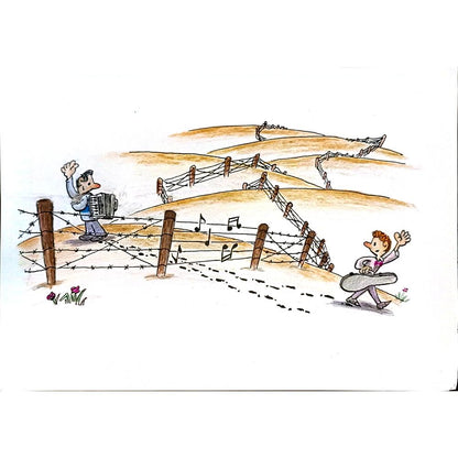 Ma Heng Chao 27x20cm Orijinal Karikatür BOD04143