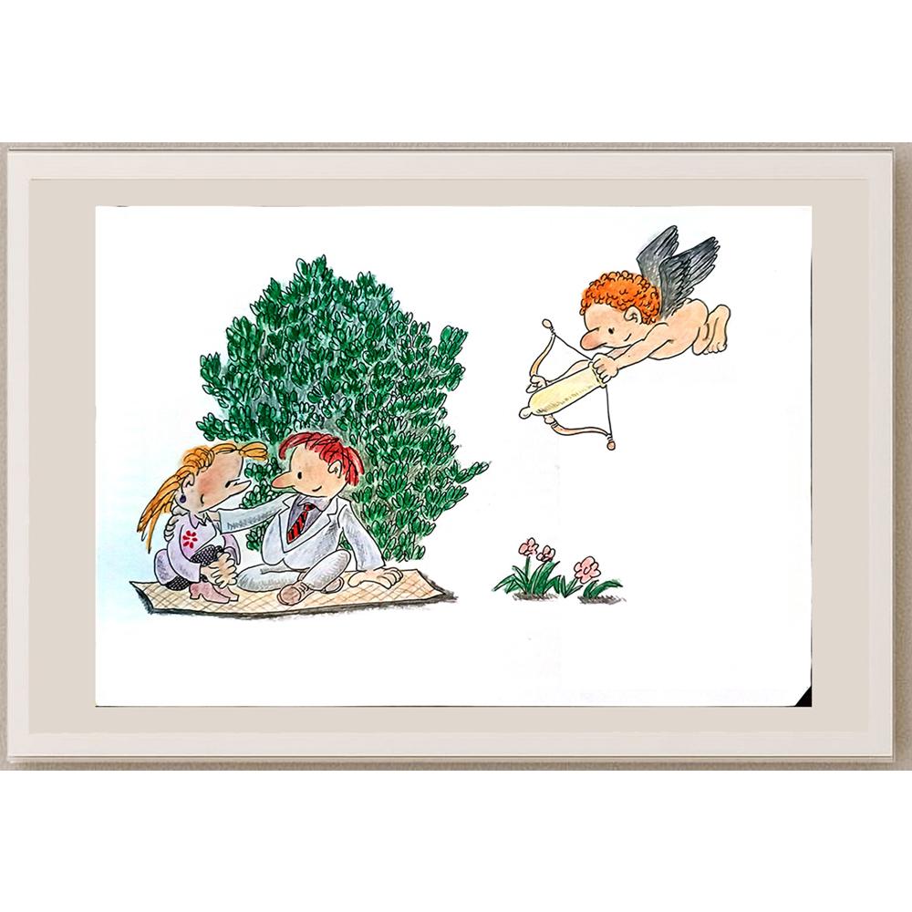 Ma Heng Chao 27x20cm Orijinal Karikatür BOD04144