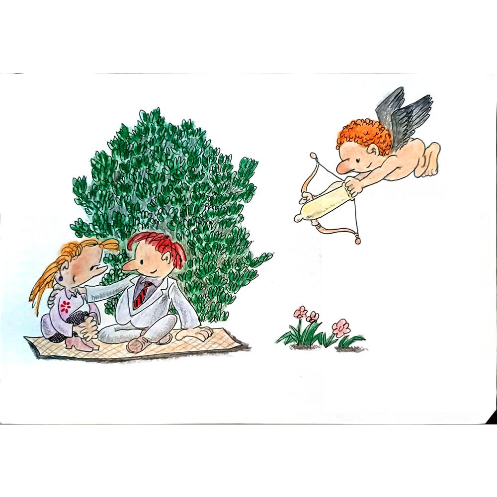 Ma Heng Chao 27x20cm Orijinal Karikatür BOD04144