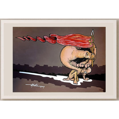 Vladimir Crivoi 29x21cm Orijinal Karikatür BOD04146