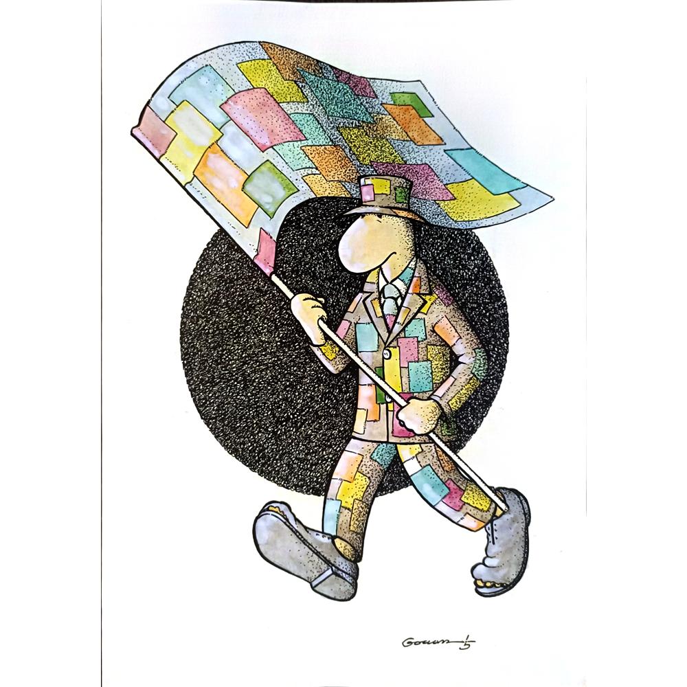 Goran Milenkovic 29x21cm Orijinal Karikatür BOD04148