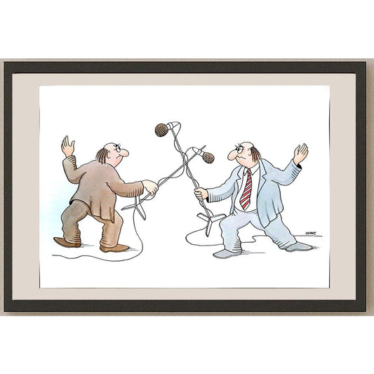 Roman Kubec 29x21cm Orijinal Karikatür BOD04155