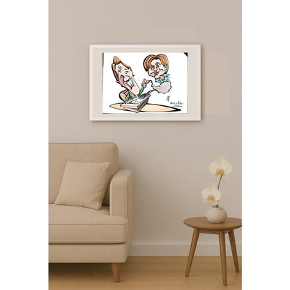 Mercedes Dominguez 29x21cm Orijinal Karikatür BOD04159