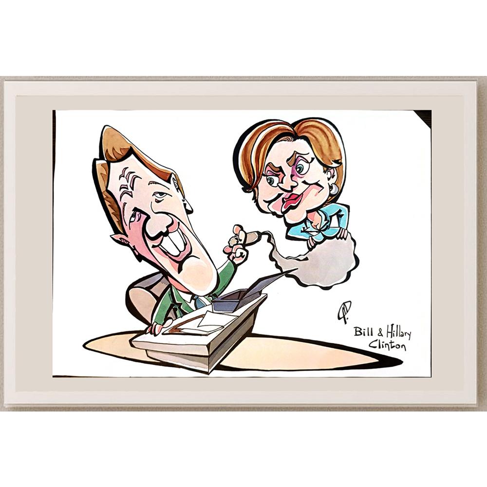 Mercedes Dominguez 29x21cm Orijinal Karikatür BOD04159