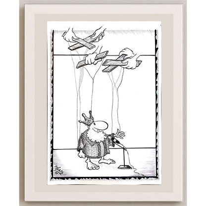 Mohammad Amin Aghaey 29x21cm Orijinal Karikatür BOD04161