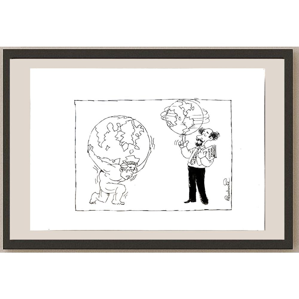 Mohammed Fiezabadi 29x21cm Orijinal Karikatür BOD04162