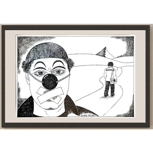 Oliver Solga 29x21cm Orijinal Karikatür BOD04166