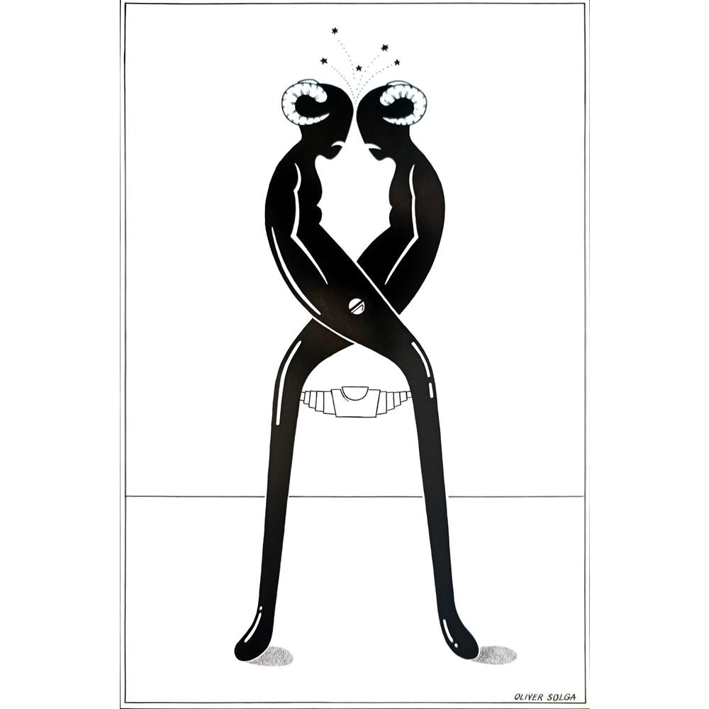 Oliver Solga 29x21cm Orijinal Karikatür BOD04167