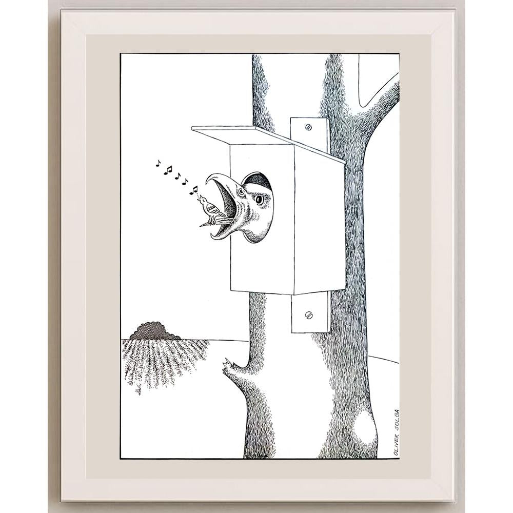Oliver Solga 29x21cm Orijinal Karikatür BOD04168
