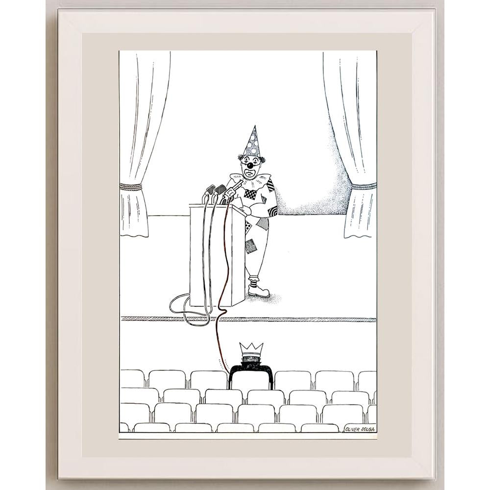 Oliver Solga 29x21cm Orijinal Karikatür BOD04169