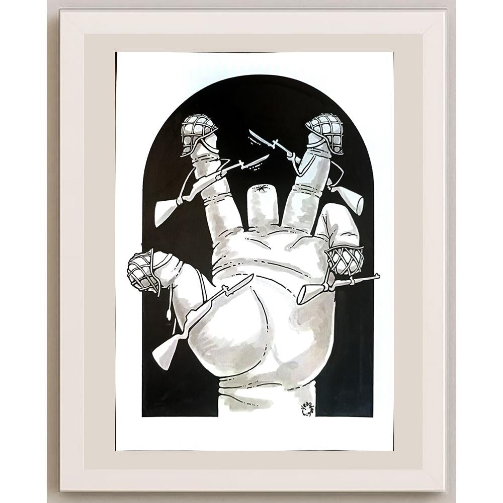 Gennady Chegodayev 29x21cm Orijinal Karikatür BOD04171