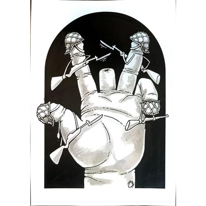 Gennady Chegodayev 29x21cm Orijinal Karikatür BOD04171